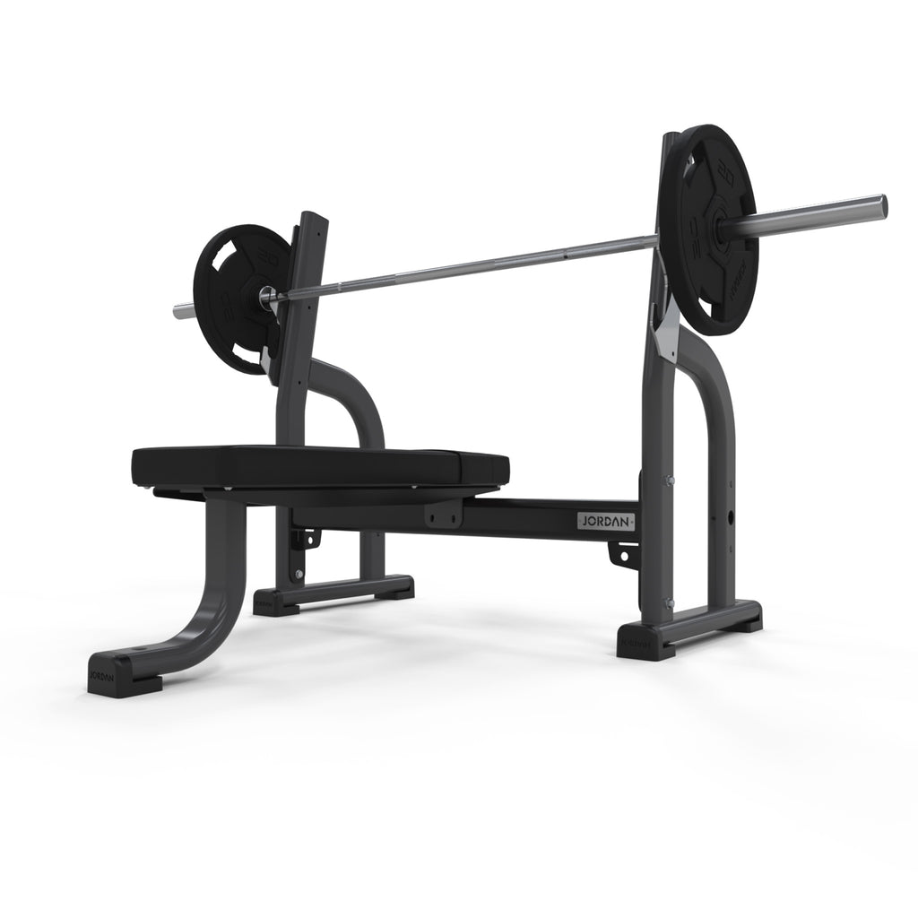 Olympic Flat Bench Jordan Fitness Black;Olympic Flat Bench Jordan Fitness Grey