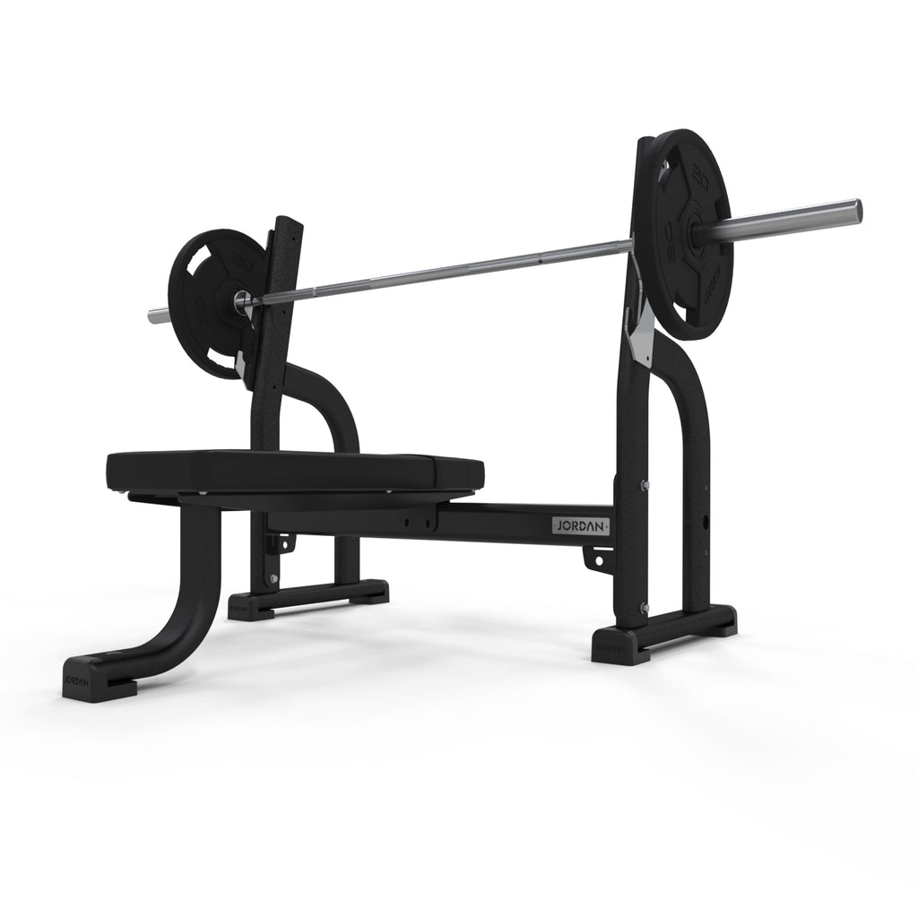 Olympic Flat Bench Jordan Fitness Black;Olympic Flat Bench Jordan Fitness Grey