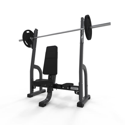 Olympic Shoulder Press Bench Jordan Fitness Black;Olympic Shoulder Press Bench Jordan Fitness Grey