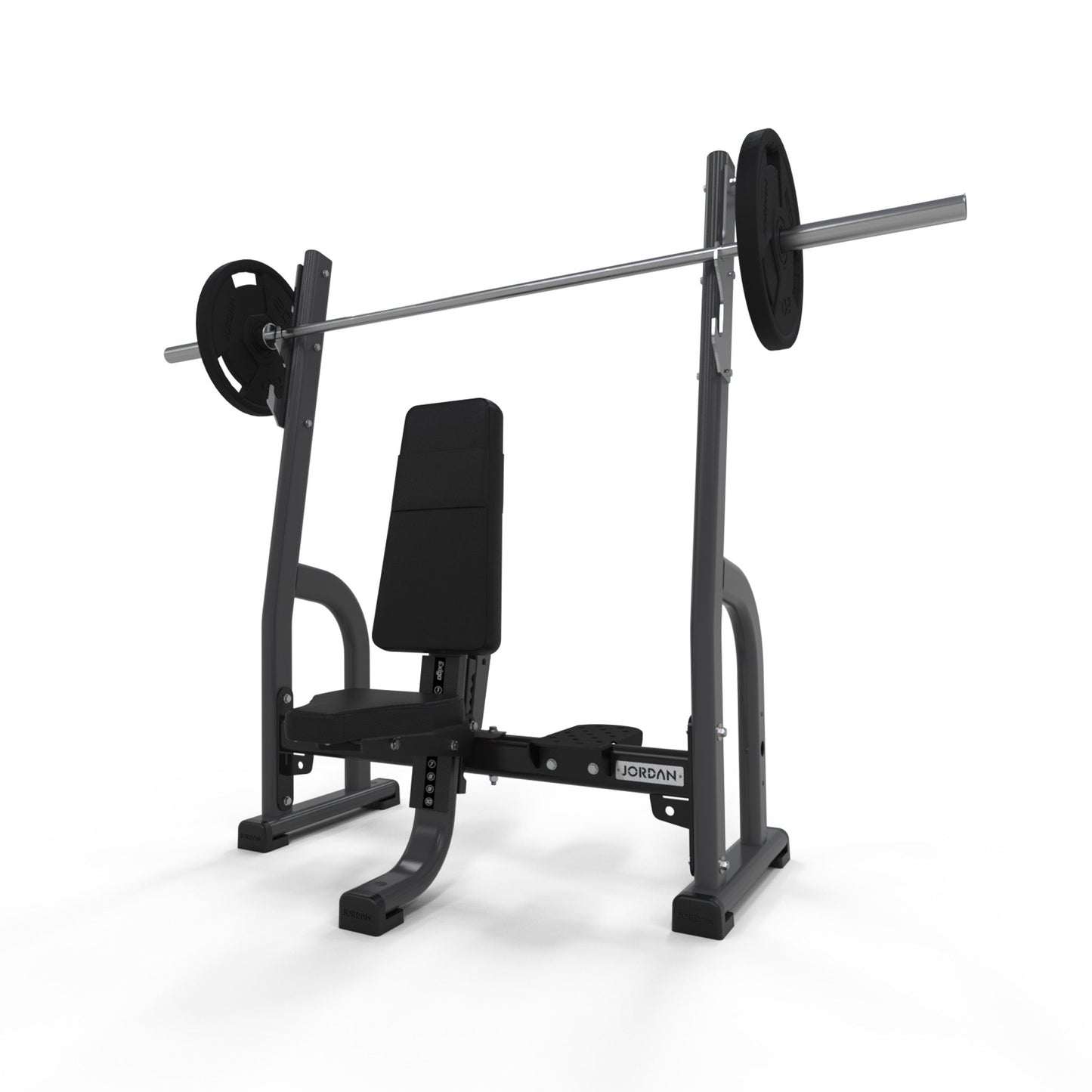 JORDAN Olympic Shoulder Press Bench - Grey - main product view