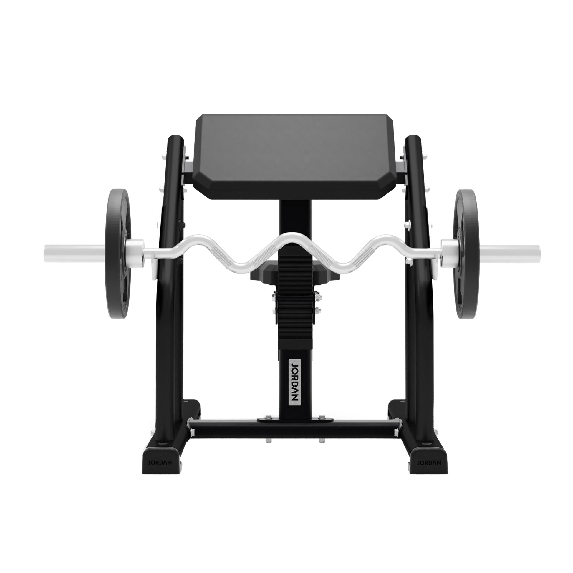 JORDAN Seated Preacher Curl Bench - Black - alternate angle