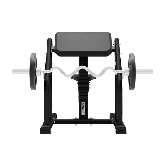 JORDAN Seated Preacher Curl Bench - Black - alternate angle