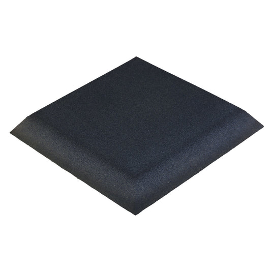 Black ACTIV rubber flooring corner tile.