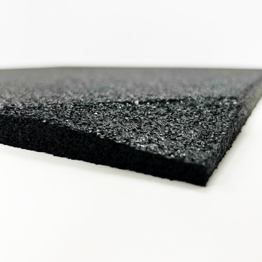 JORDAN Activ Square - Gym Flooring - Black Tile 50cm x 50cm x 15mm - alternate angle