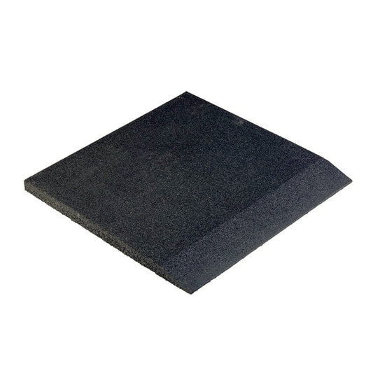 JORDAN Activ Square - Gym Flooring - Black Ramp Edge 50cm x 50cm x 30mm - main product view