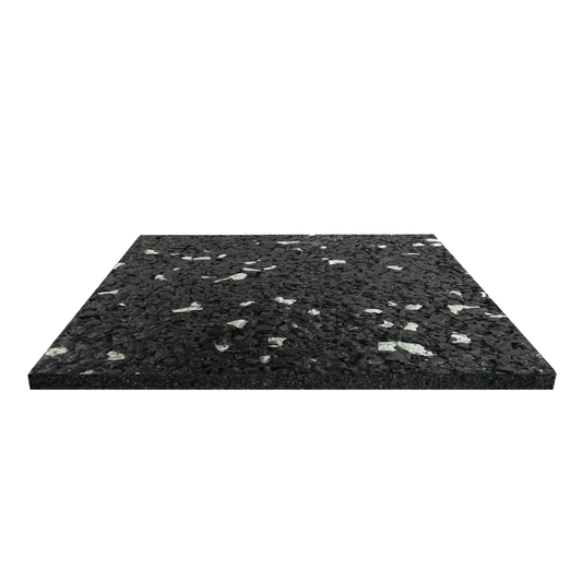 JORDAN Activ Square - Gym Flooring - Black Tile with grey fleck 50cm x 50cm x 15mm - main product view