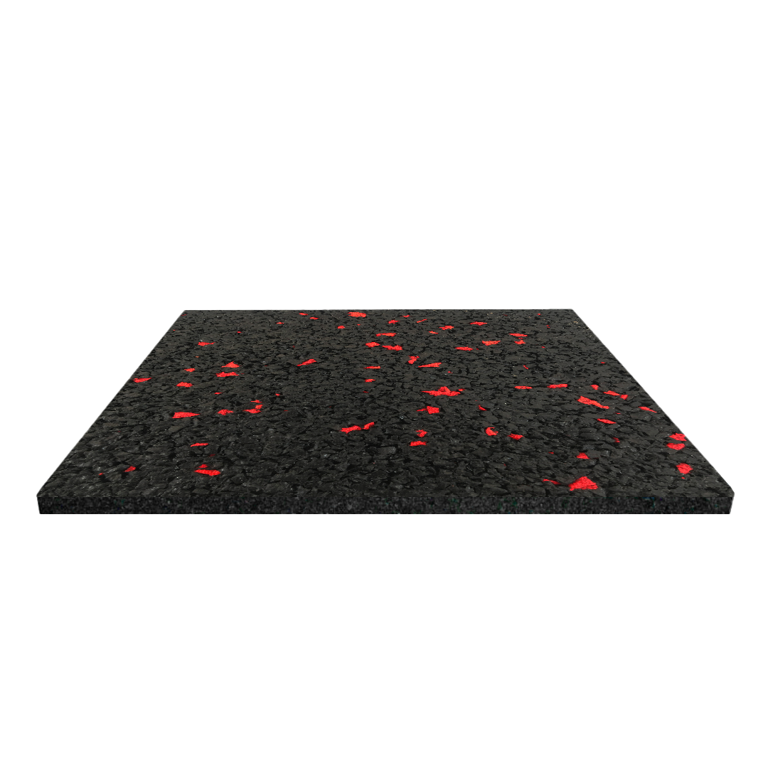 JORDAN Activ Square - Gym Flooring - Black Edge with grey fleck 50cm x 50cm x 15mm - main product view