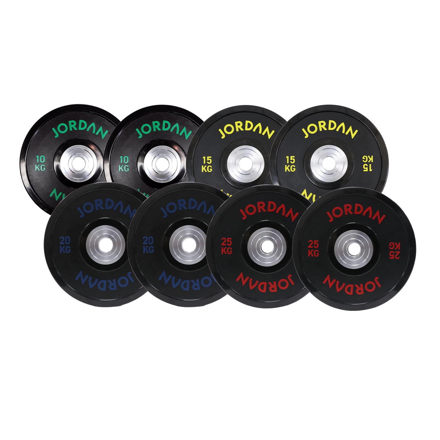 JORDAN 140kg Urethane Competition Plate Set - 2x10kg, 2x15kg, 2x20kg, 2x25kg - main product view