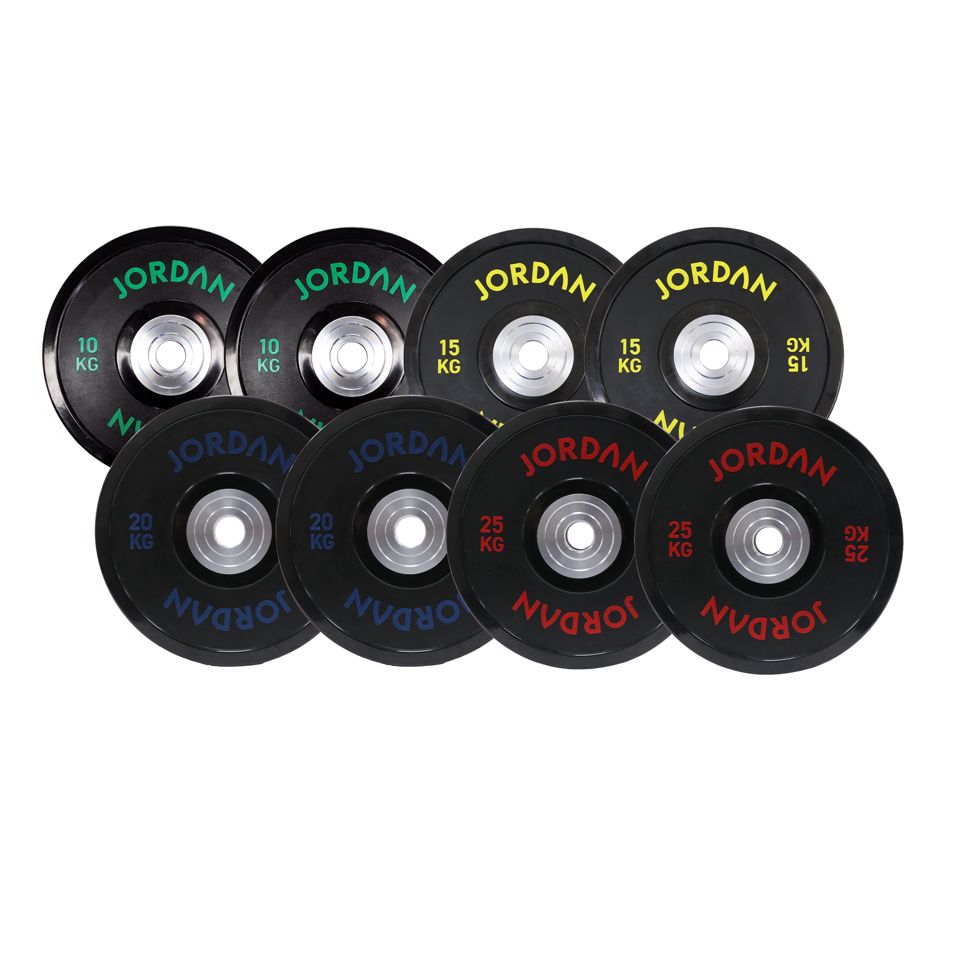 JORDAN 140kg Urethane Competition Plate Set - 2x10kg, 2x15kg, 2x20kg, 2x25kg - main product view