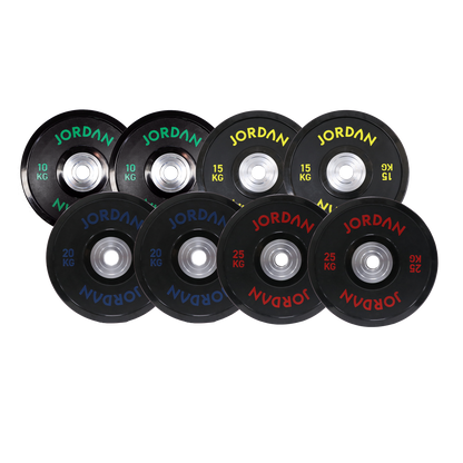 JORDAN 140kg Urethane Competition Plate Set - 2x10kg, 2x15kg, 2x20kg, 2x25kg - main product view