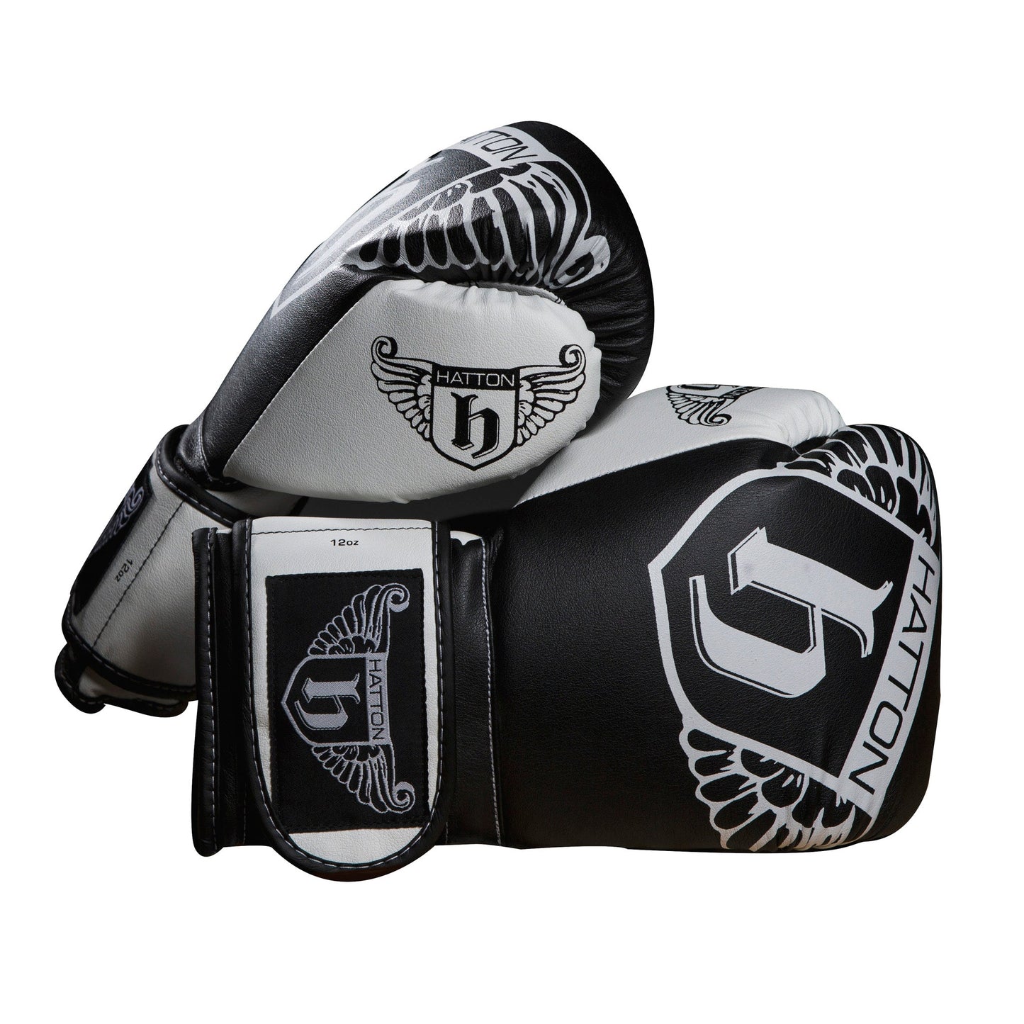 Hatton PU Boxing Glove (pair) Black8oz - AresFit
