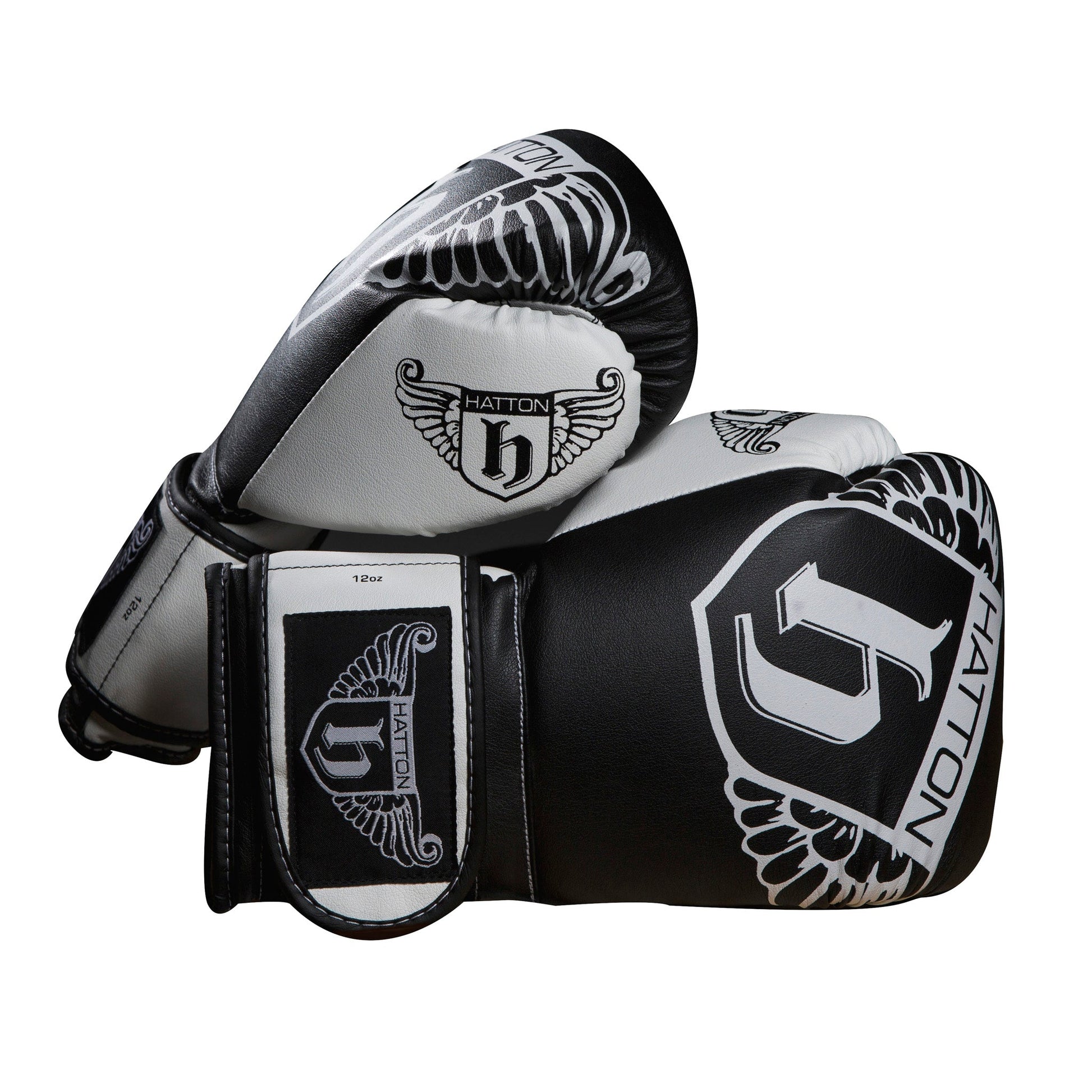 Hatton PU Boxing Glove (pair) Black14oz - AresFit