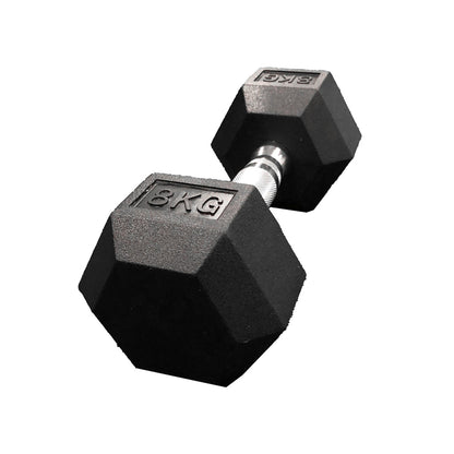 Rubber Hex Dumbbell Jordan Fitness;Rubber Hex Dumbbell Jordan Fitness;Rubber Hex Dumbbell Jordan Fitness 8kg