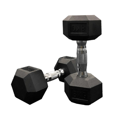 Rubber Hex Dumbbell Jordan Fitness;Rubber Hex Dumbbell Jordan Fitness;Rubber Hex Dumbbell Jordan Fitness 8kg