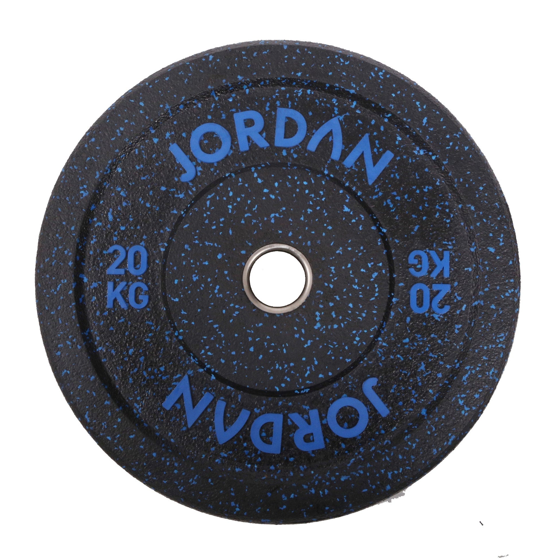JORDAN HG Fleck Coloured Rubber Bumper Plate 20kg - Blue - main product view