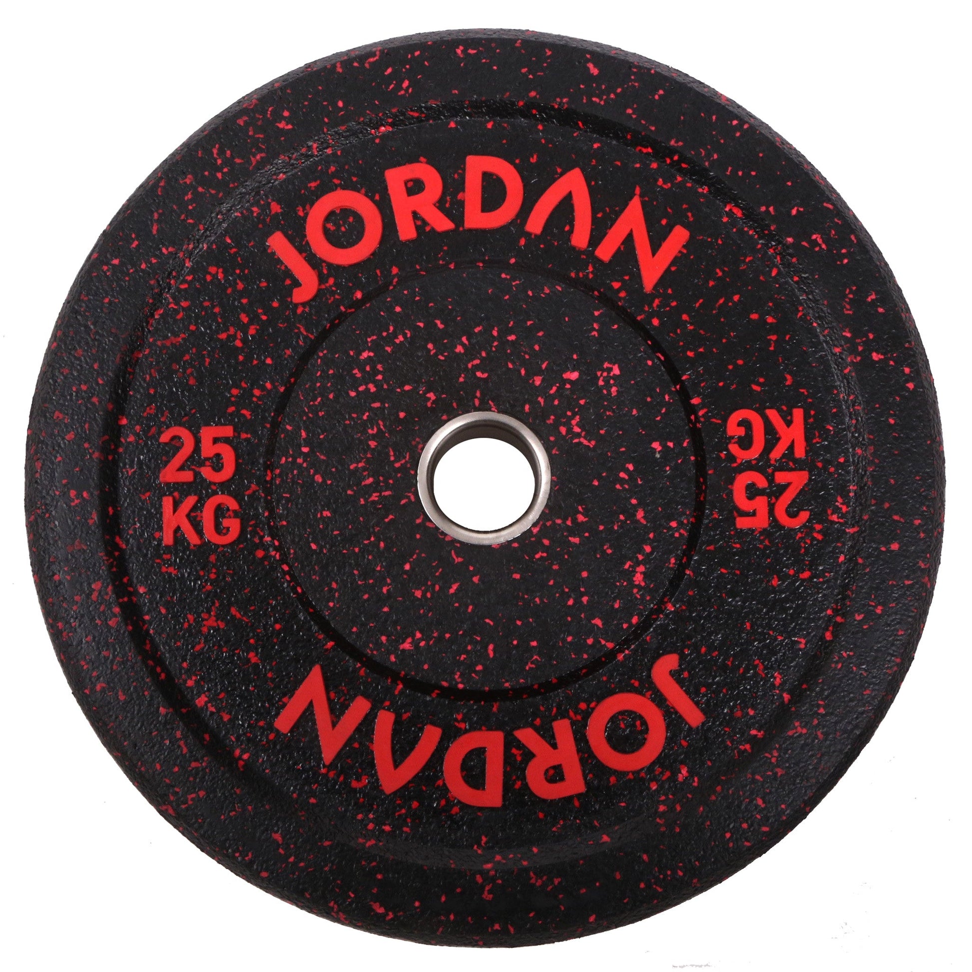 JORDAN HG Fleck Coloured Rubber Bumper Plate 5kg - Grey - AresFit