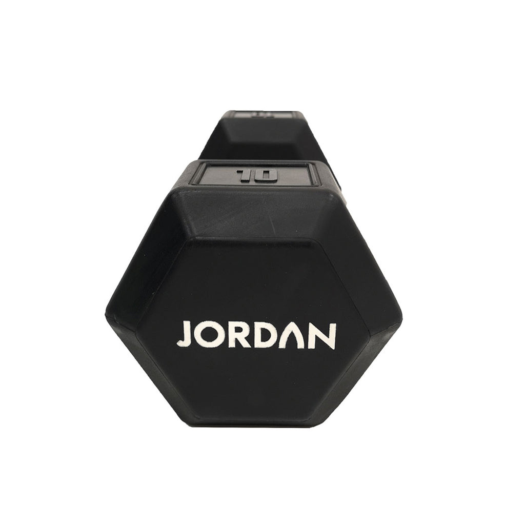 Urethane Hex Dumbbell Jordan Fitness;Jordan Fitness Urethane Hex Dumbbell 10kg;Urethane Hex Dumbbell Jordan Fitness 10kg;Jordan Fitness Urethane Hex Dumbbell 10kg