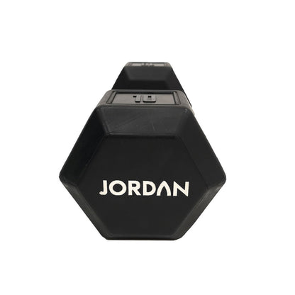 Urethane Hex Dumbbell Jordan Fitness;Jordan Fitness Urethane Hex Dumbbell 10kg;Urethane Hex Dumbbell Jordan Fitness 10kg;Jordan Fitness Urethane Hex Dumbbell 10kg