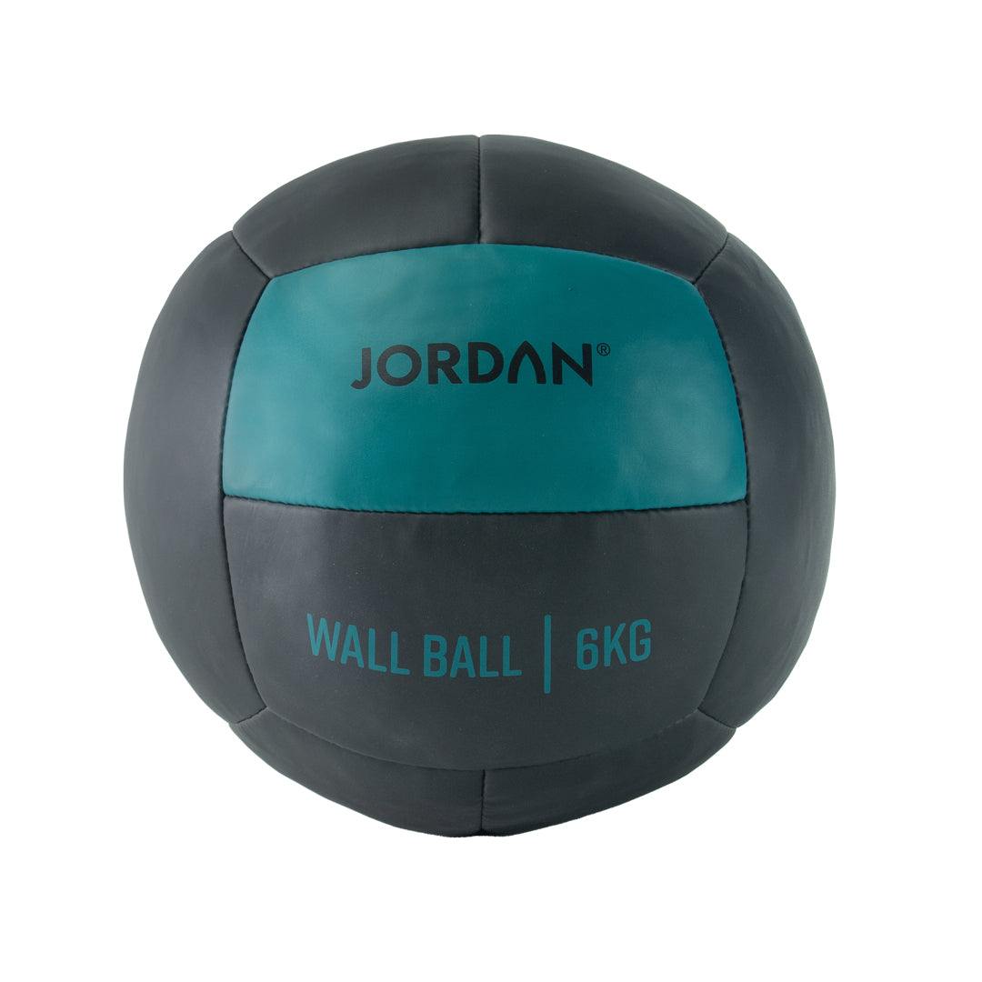 JORDAN 6kg Wall Ball - Oversize Medicine Ball (Teal)