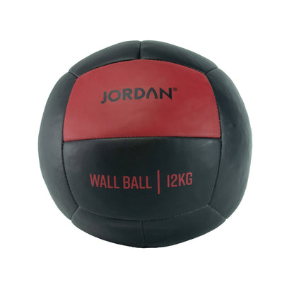 JORDAN 12kg Wall Ball - Oversize Medicine Ball (Red) - main product view