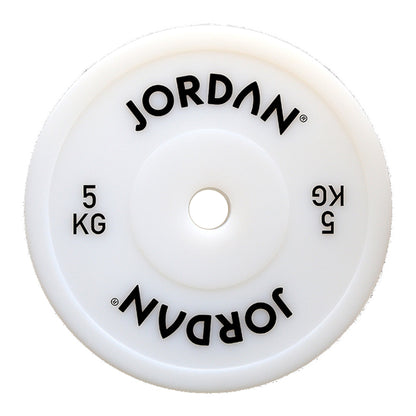 JORDAN 5kg Olympic Hollow Technique Plate - White - AresFit