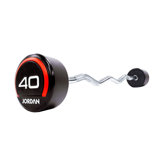 JORDAN 40kg Curl Urethane Barbell - main product view