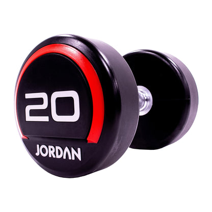 JORDAN Premium Urethane Dumbbells - Red