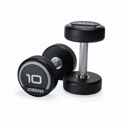 JORDAN Premium Urethane Dumbbells - Grey
