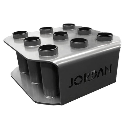 JORDAN Olympic Bar Holder - Holds 9, Grey - main product view