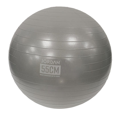 JORDAN 55cm Commercial Fit Ball (Silver) boxed with pump