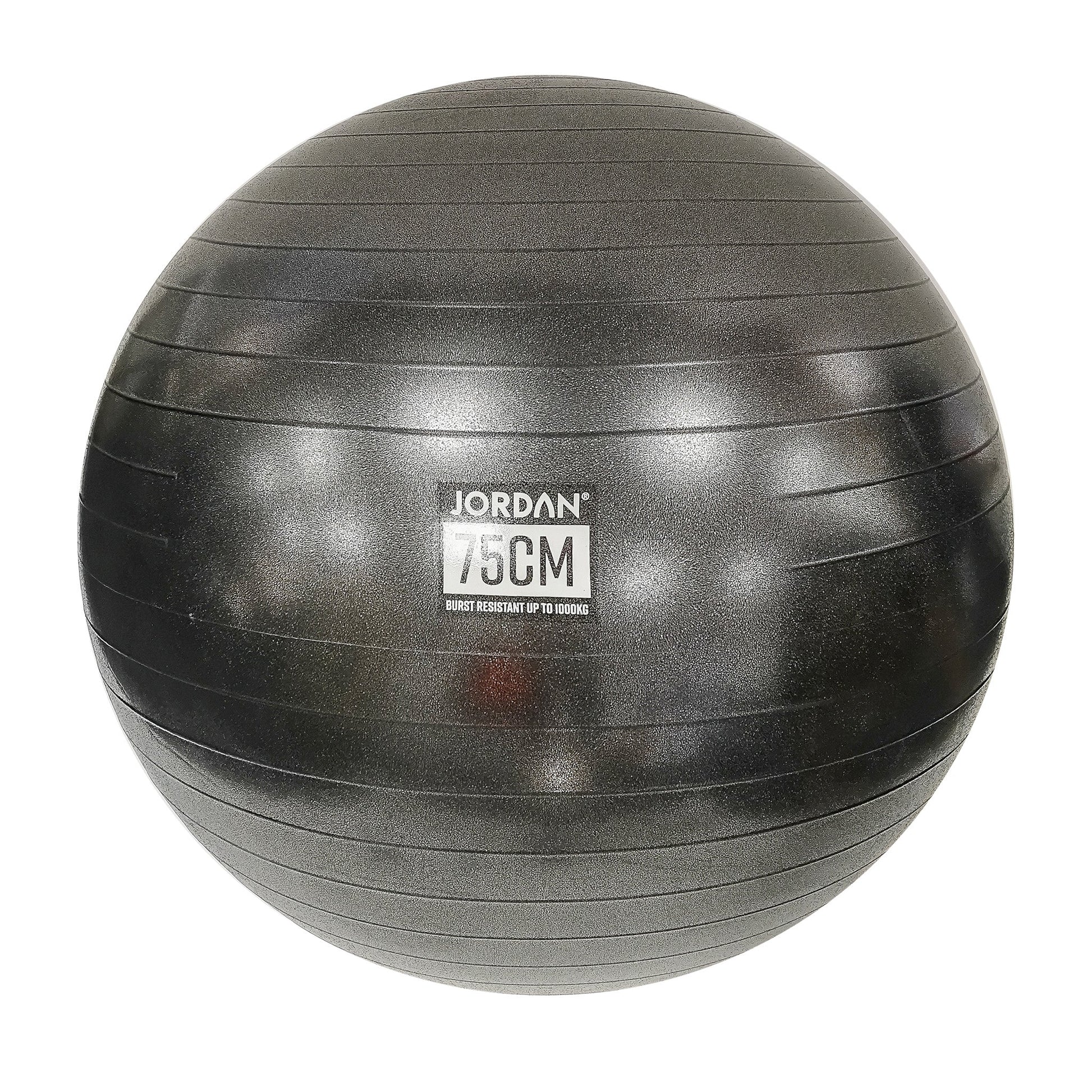 JORDAN 75cm Commercial Fit Ball (Black) boxed with pump - main product view
