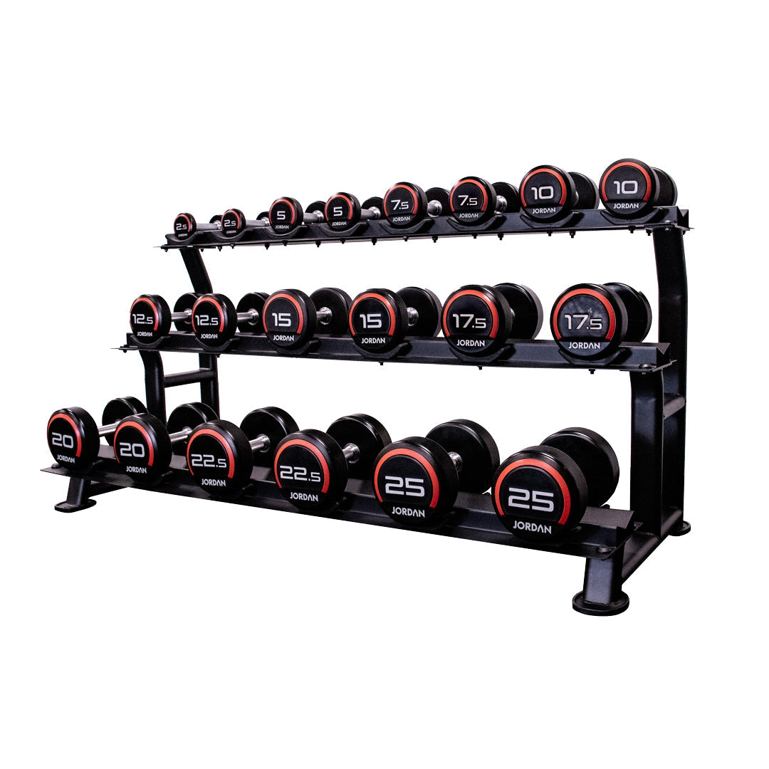 JORDAN Premium Urethane Dumbbells - Red