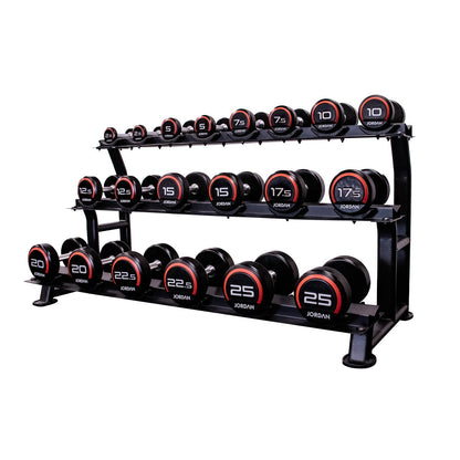 JORDAN Premium Urethane Dumbbells - Red
