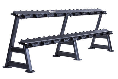 JORDAN 10 pair, 2 tier dumbbell rack with saddles, oval, Black;JORDAN 10 pair, 2 tier dumbbell rack with saddles, oval, Black;JORDAN 10 pair, 2 tier dumbbell rack with saddles, oval, Black;JORDAN 10 pair, 2 tier dumbbell rack with saddles, oval, Black;JORDAN 10 pair, 2 tier dumbbell rack with saddles, oval, Black