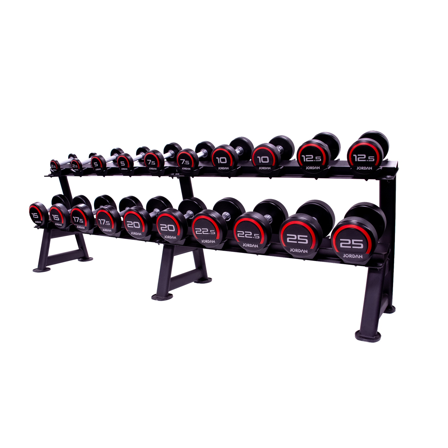 JORDAN 10 pair, 2 tier dumbbell rack with saddles, oval, Black;JORDAN 10 pair, 2 tier dumbbell rack with saddles, oval, Black;JORDAN 10 pair, 2 tier dumbbell rack with saddles, oval, Black;JORDAN 10 pair, 2 tier dumbbell rack with saddles, oval, Black;JORDAN 10 pair, 2 tier dumbbell rack with saddles, oval, Black