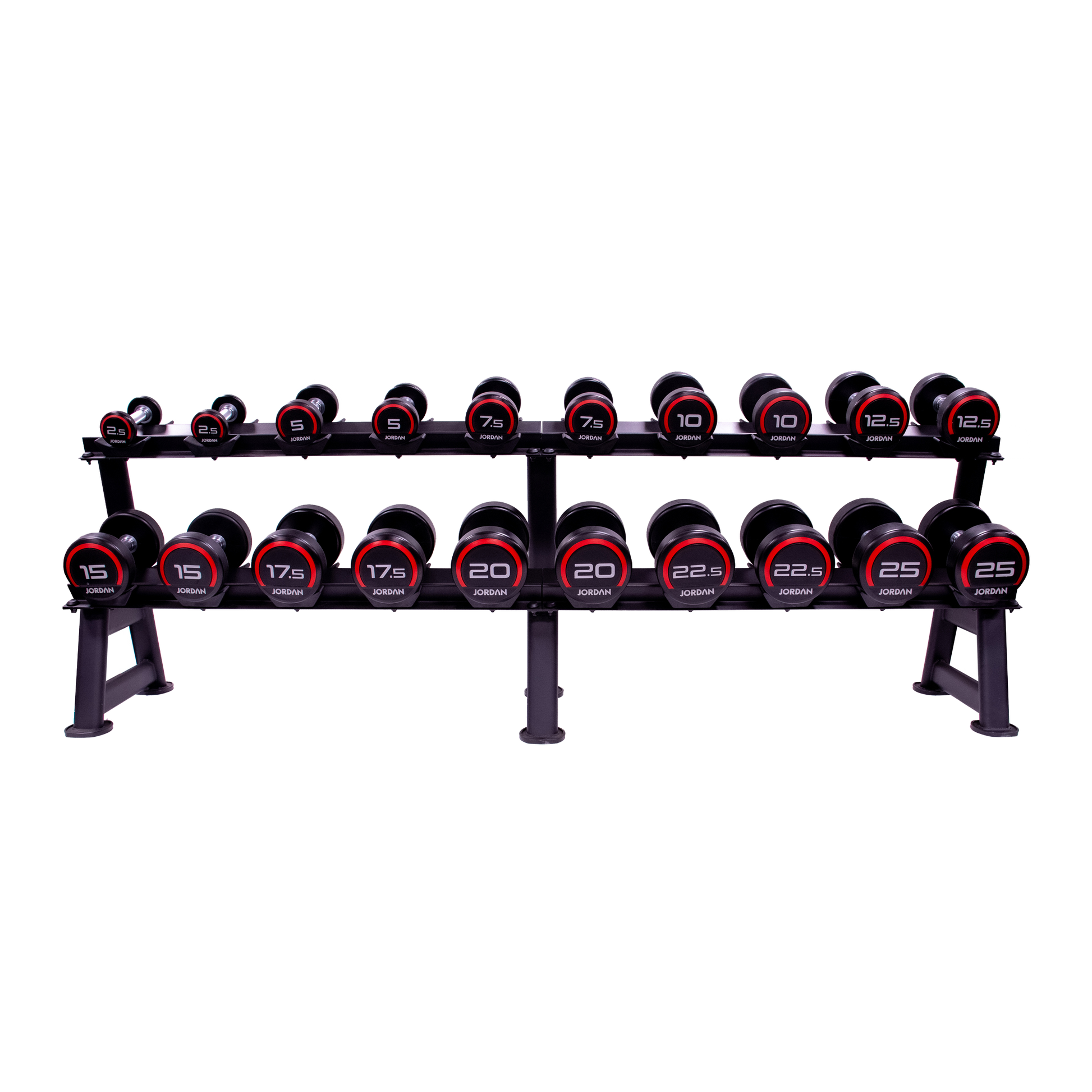 JORDAN 10 pair, 2 tier dumbbell rack with saddles, oval, Black;JORDAN 10 pair, 2 tier dumbbell rack with saddles, oval, Black;JORDAN 10 pair, 2 tier dumbbell rack with saddles, oval, Black;JORDAN 10 pair, 2 tier dumbbell rack with saddles, oval, Black;JORDAN 10 pair, 2 tier dumbbell rack with saddles, oval, Black