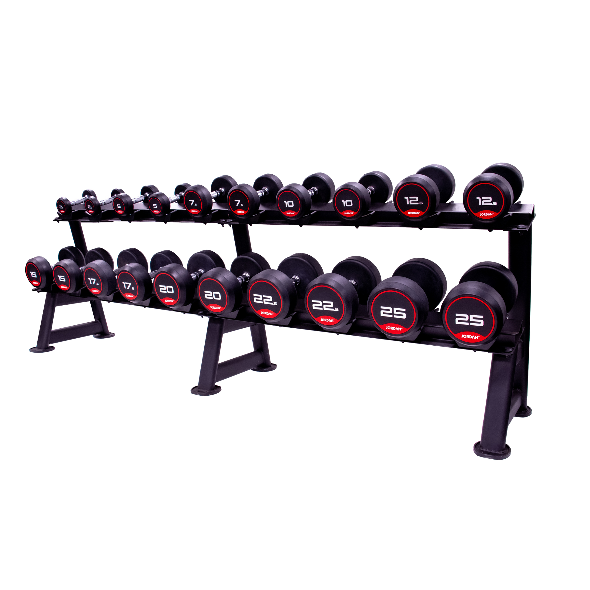 JORDAN 10 pair, 2 tier dumbbell rack with saddles, oval, Black;JORDAN 10 pair, 2 tier dumbbell rack with saddles, oval, Black;JORDAN 10 pair, 2 tier dumbbell rack with saddles, oval, Black;JORDAN 10 pair, 2 tier dumbbell rack with saddles, oval, Black;JORDAN 10 pair, 2 tier dumbbell rack with saddles, oval, Black