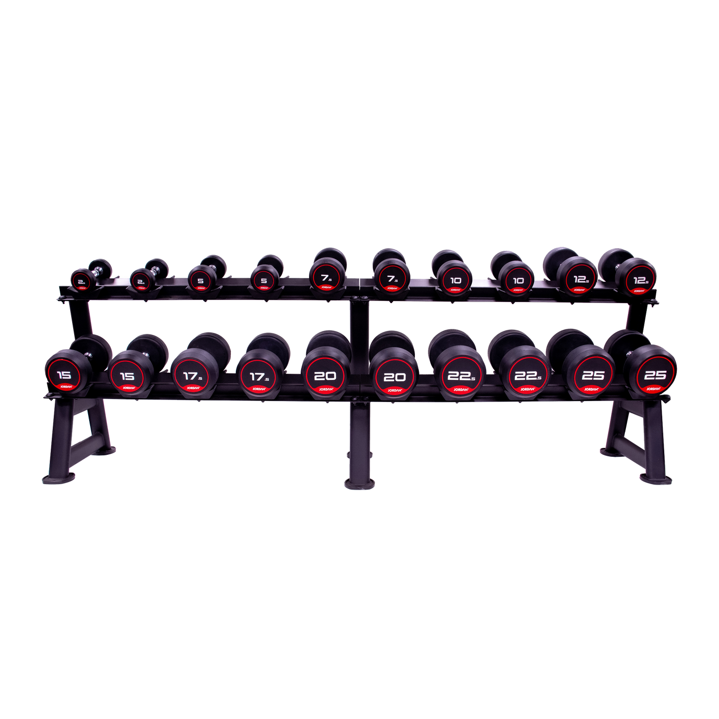 JORDAN 10 pair, 2 tier dumbbell rack with saddles, oval, Black;JORDAN 10 pair, 2 tier dumbbell rack with saddles, oval, Black;JORDAN 10 pair, 2 tier dumbbell rack with saddles, oval, Black;JORDAN 10 pair, 2 tier dumbbell rack with saddles, oval, Black;JORDAN 10 pair, 2 tier dumbbell rack with saddles, oval, Black