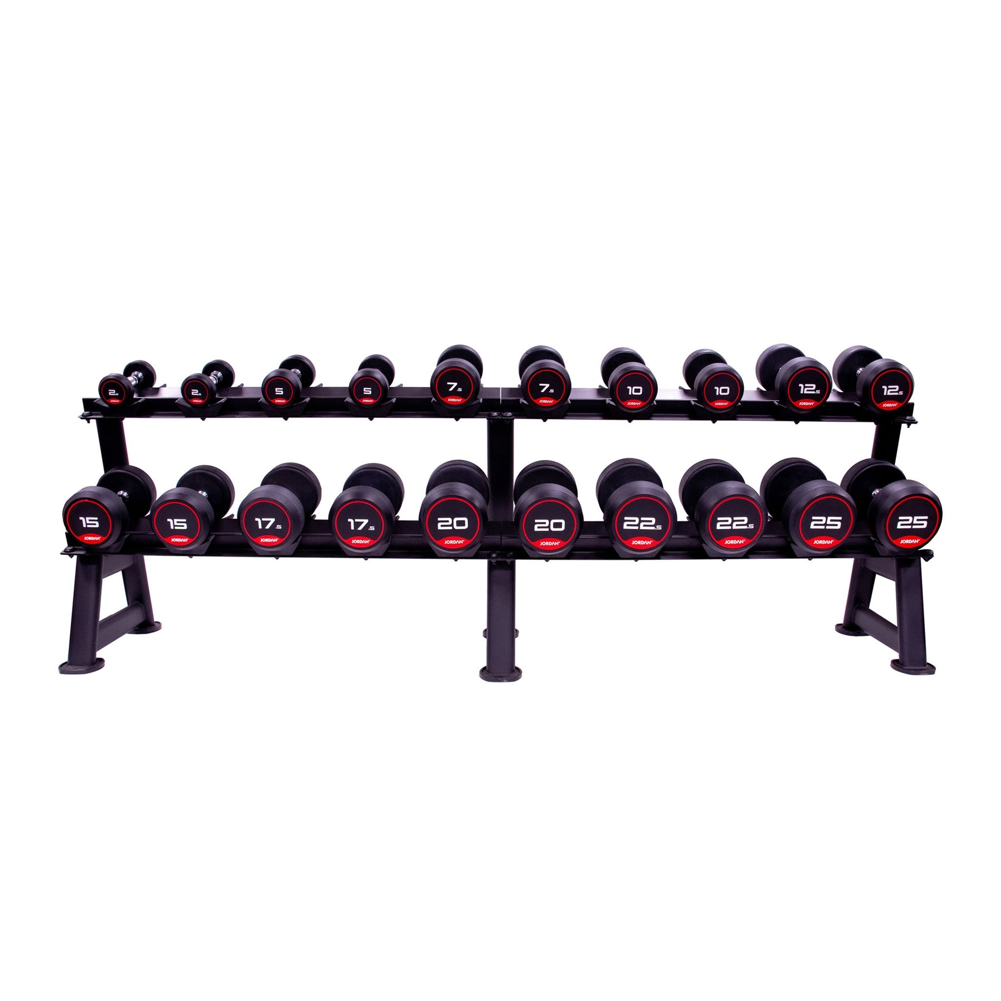 JORDAN 10 Pair Dumbbell Rack (2 Tier, Oval) - additional view