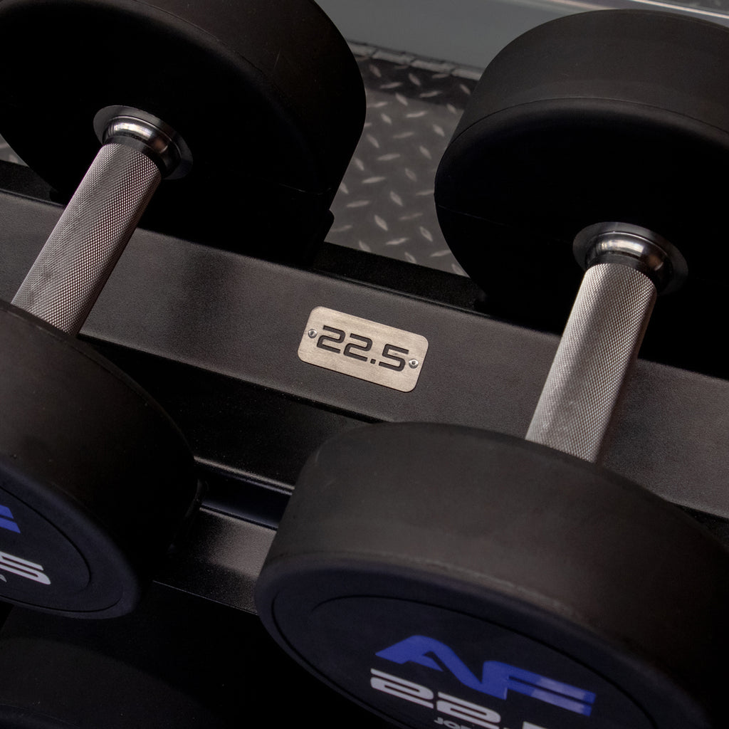 JORDAN® 10 Pair, 2 Tier Dumbbell Rack including Weight Labels (Oval Frame);JORDAN® 10 Pair, 2 Tier Dumbbell Rack including Weight Labels (Oval Frame);JORDAN® 10 Pair, 2 Tier Dumbbell Rack including Weight Labels (Oval Frame);JORDAN® 10 Pair, 2 Tier Dumbbell Rack including Weight Labels (Oval Frame);JORDAN® 10 Pair, 2 Tier Dumbbell Rack including Weight Labels (Oval Frame)