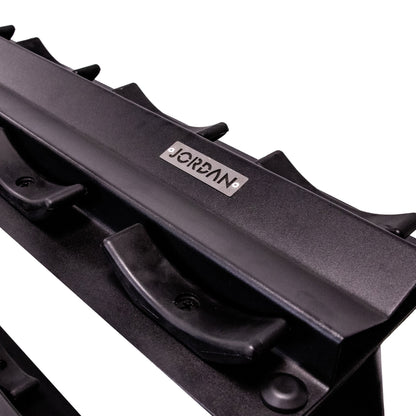 JORDAN 10 Pair Dumbbell Rack (3 Tier, Oval) - alternate angle