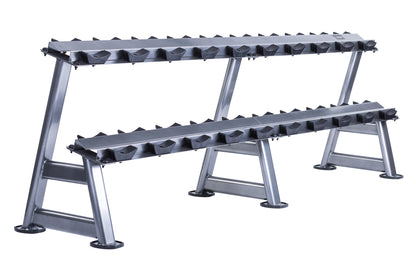 JORDAN 10 Pair Dumbbell Rack (2 Tier, Oval)