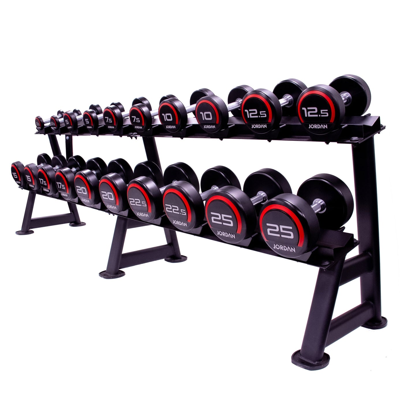 JORDAN Premium Urethane Dumbbells - Red