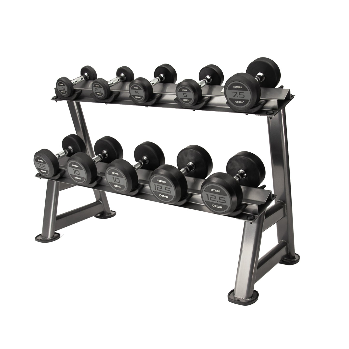 JORDAN 5 Pair Dumbbell Rack (2 Tier, Oval) - view 5