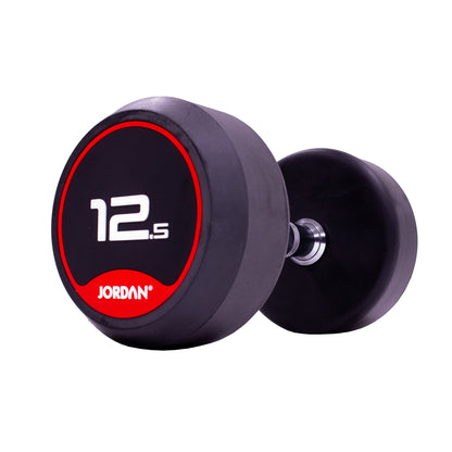 JORDAN Classic Rubber Dumbbells - Red