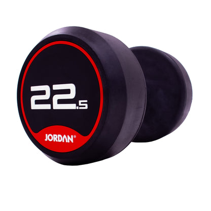 JORDAN Classic Rubber Dumbbells - Red
