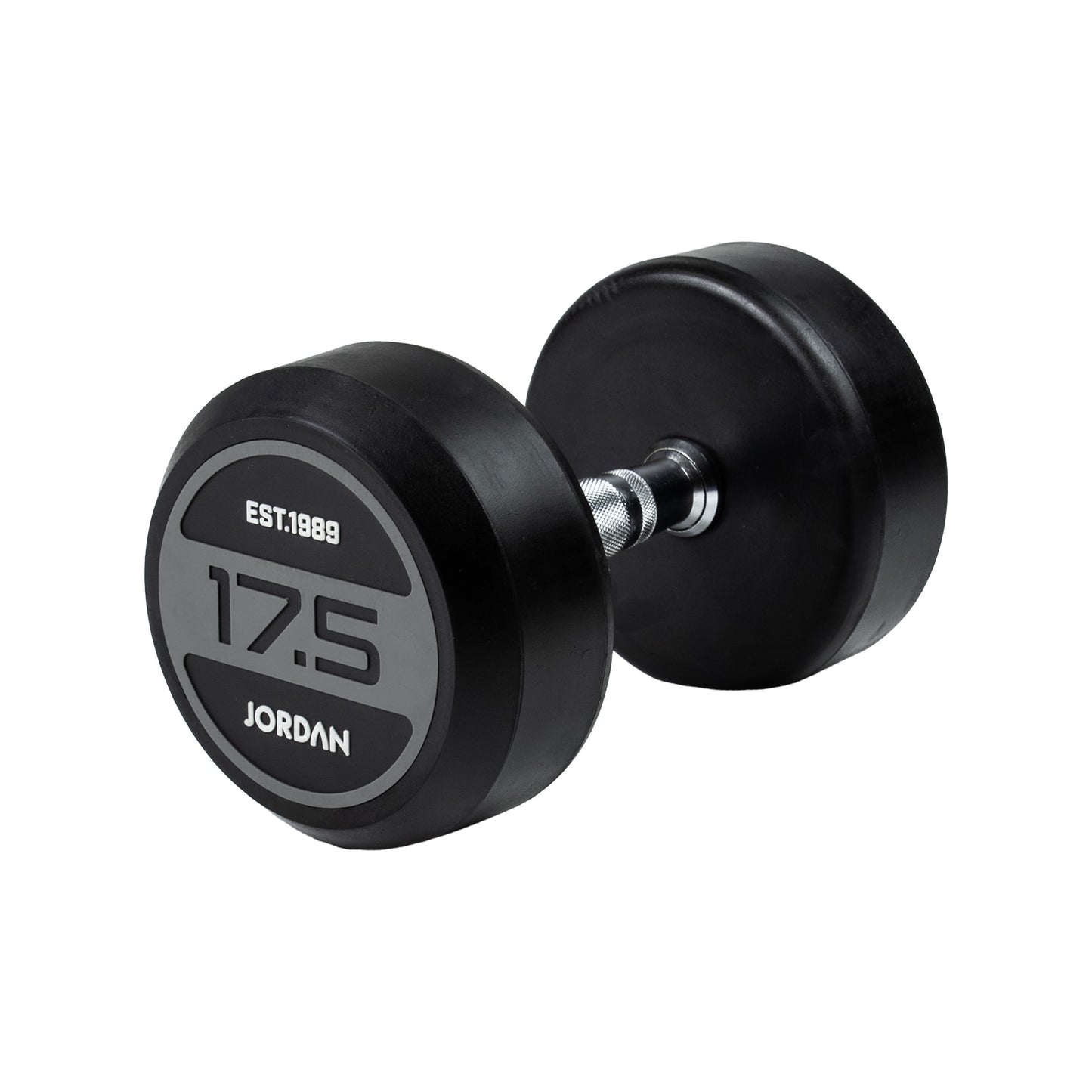 JORDAN Classic Rubber Dumbbells - Grey - view 8
