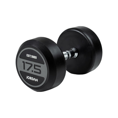 JORDAN Classic Rubber Dumbbells - Grey - view 8