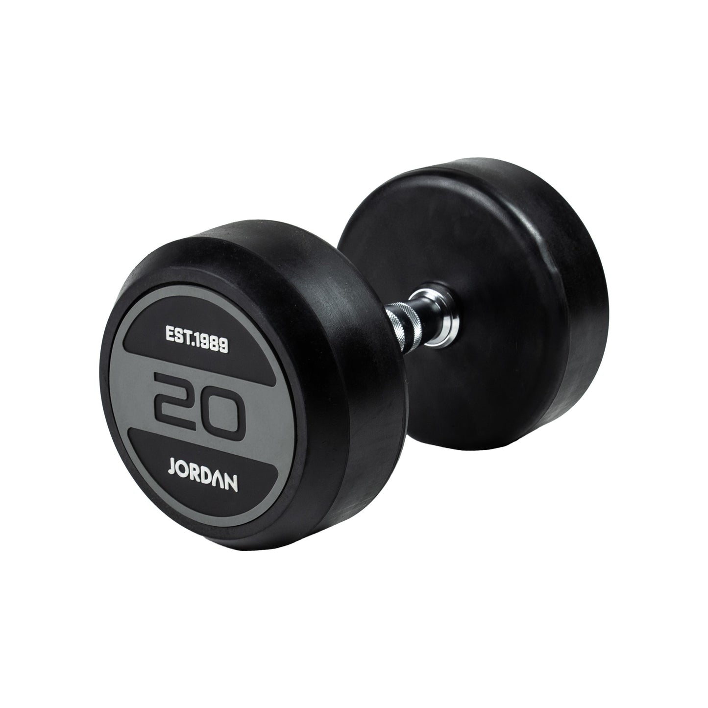 JORDAN Classic Rubber Dumbbells - Grey - view 9