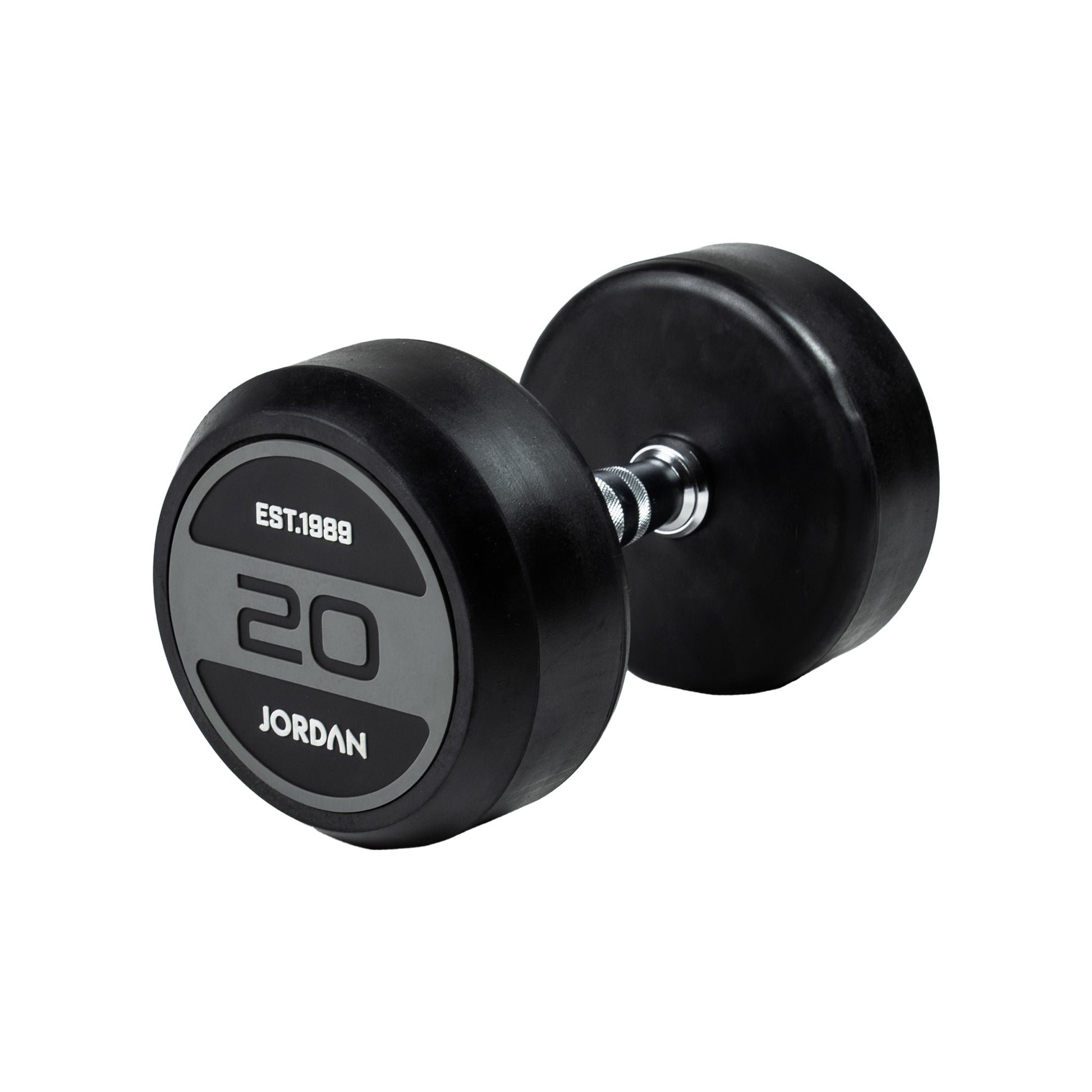 JORDAN Classic Rubber Dumbbells - Grey - view 9
